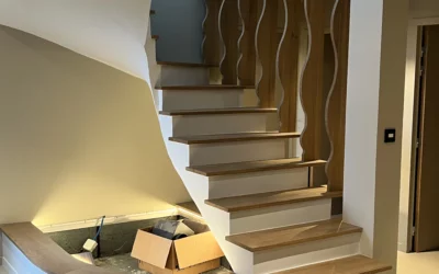 Création d’un escalier sur-mesure en bois et métal à Lachassagne